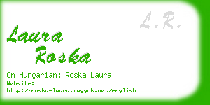 laura roska business card